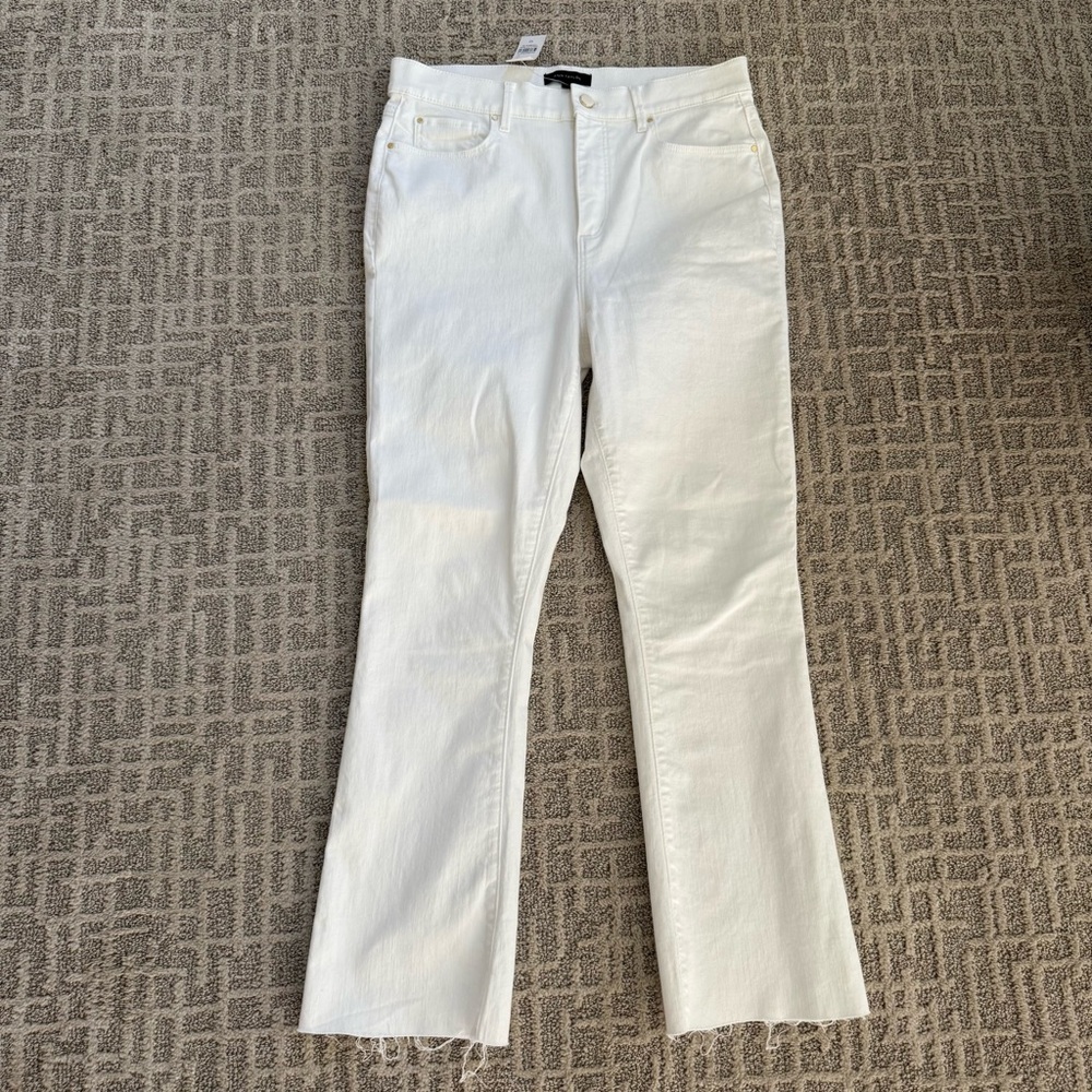 Ann Taylor White Boot Cut Crop Women's Jeans size 10 NWT